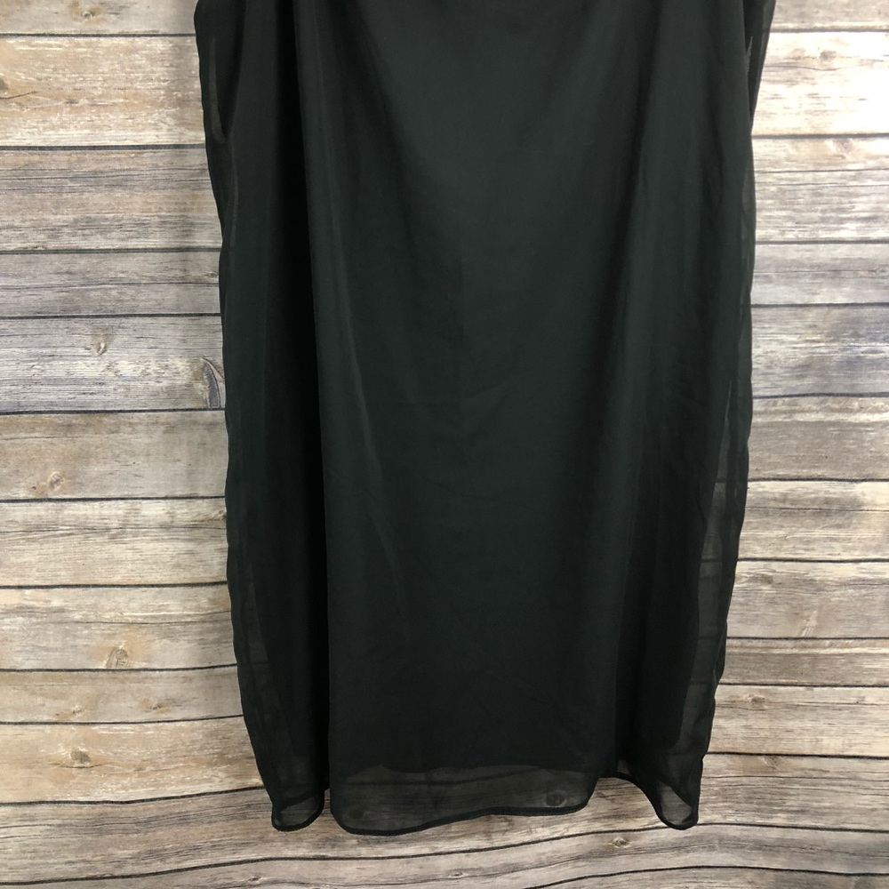 ASOS black spaghetti strap sleeveless slip dress - Picture 3 of 6